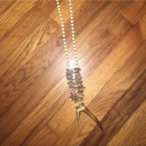 Deer antler necklace